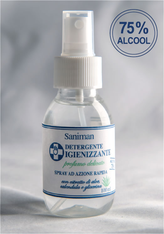 Spray Igienizzante Sanitizzante Per Mani 300Ml Disinfettante